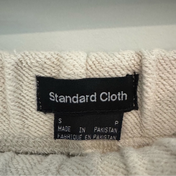 Urban Outfitters Standard Cloth Cream Baggy Sweatpants Size Small Like New - Picture 3 of 3